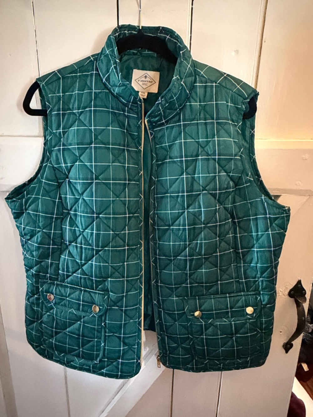 St. John's Bay Emerald Quilted Sleeveless Vest